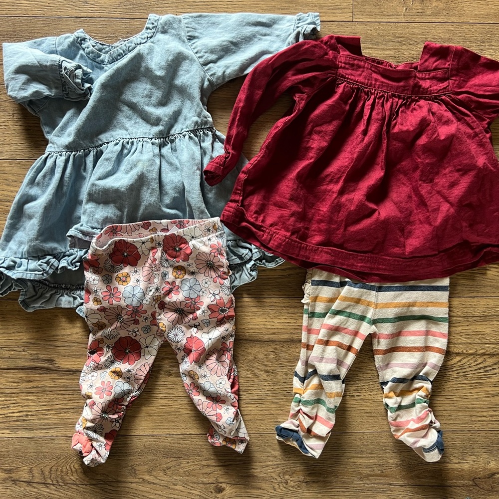 Ruffle Butts Blue and Red Kids Matching Set